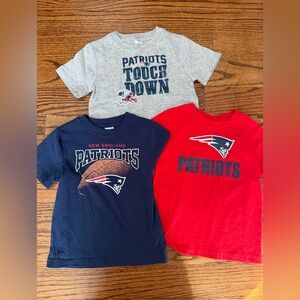 NFL Kids Patriots Tee Trio in Red, Navy & Gray